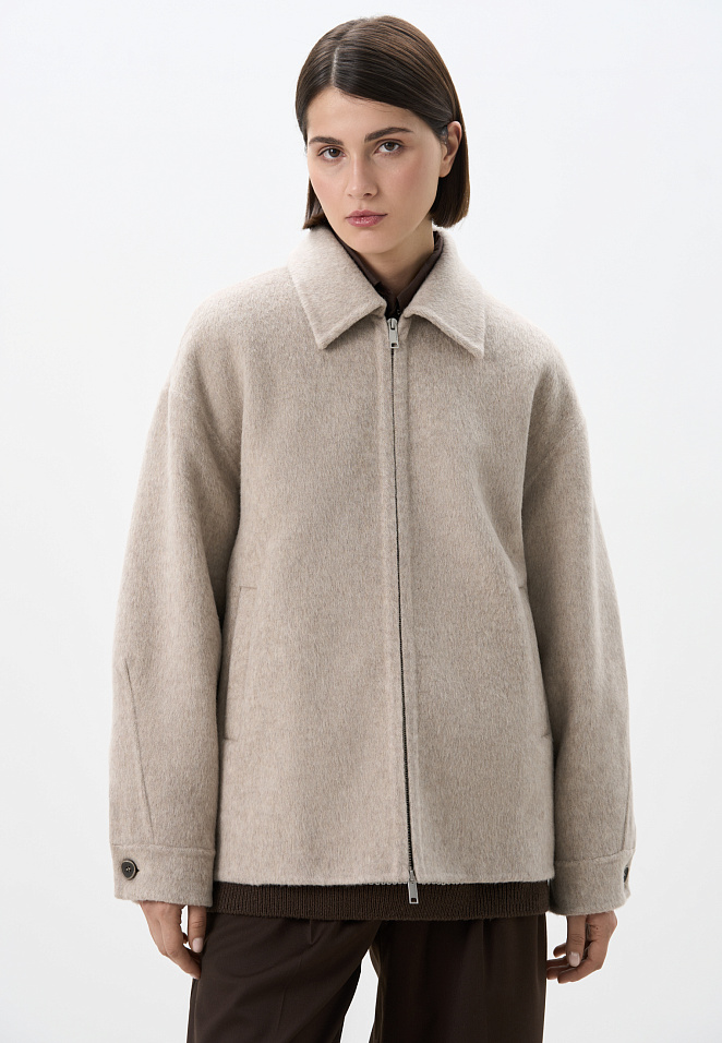 Куртка на молнии из шерсти