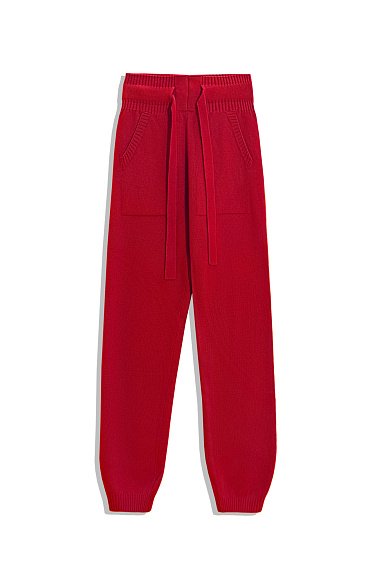 Трикотажные брюки-джоггеры из кашемира и шерсти