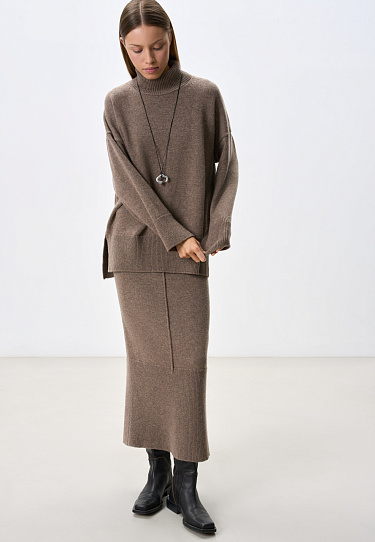 Юбка из кашемира и шерсти