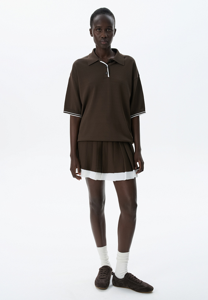 Теннисная юбка плиссе