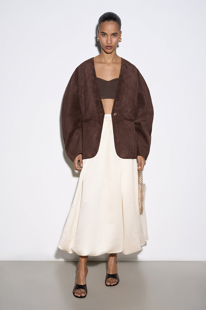 Атласная юбка-баллон