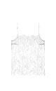 Топ из тонкого кружева. Модель на тонких регулируемых бретельках. Изделие выполнено без подкладки.