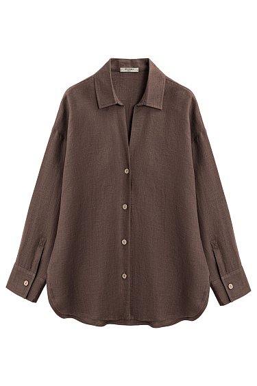 Свободная рубашка из 100% льна