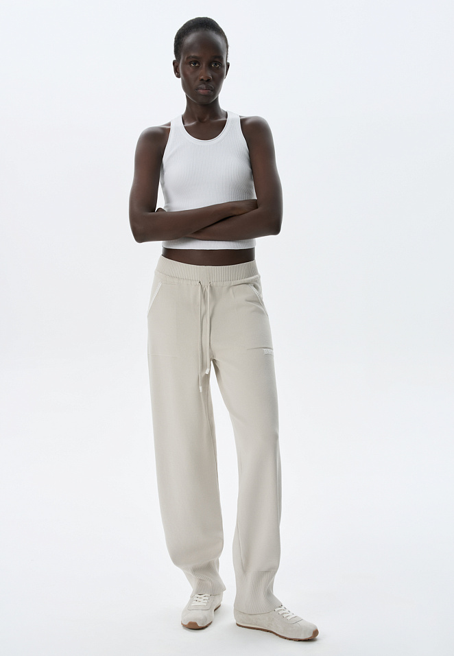 Брюки-джоггеры из вискозы