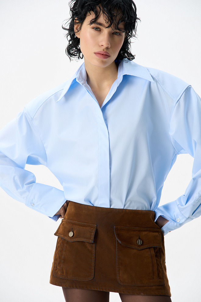 Джинсовая юбка мини