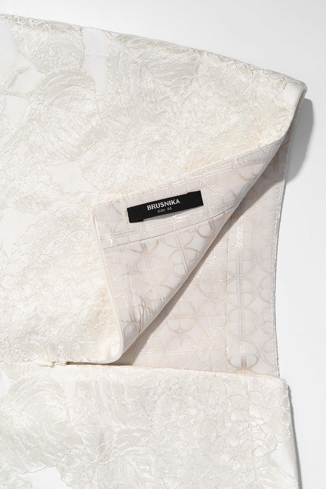 Юбка мини из жаккарда