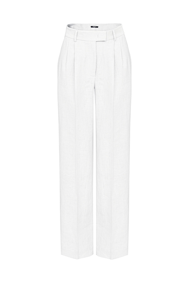 Брюки палаццо из 100% льна