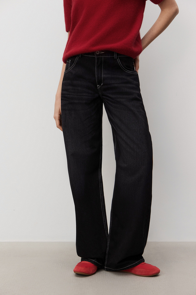 Классические джинсы из 100% хлопка