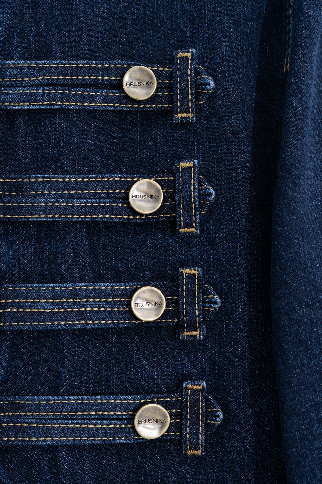 Джиновый жакет-доломан