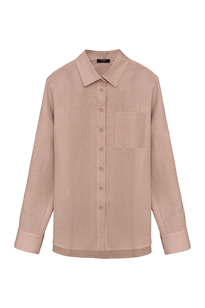 Классическая рубашка из 100% льна