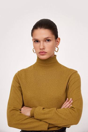 Трикотажная водолазка из шерсти 