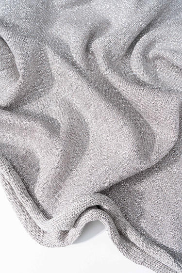 Платье мини с добавлением люрекса