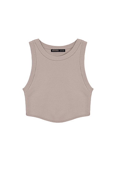 Трикотажный кроп-топ