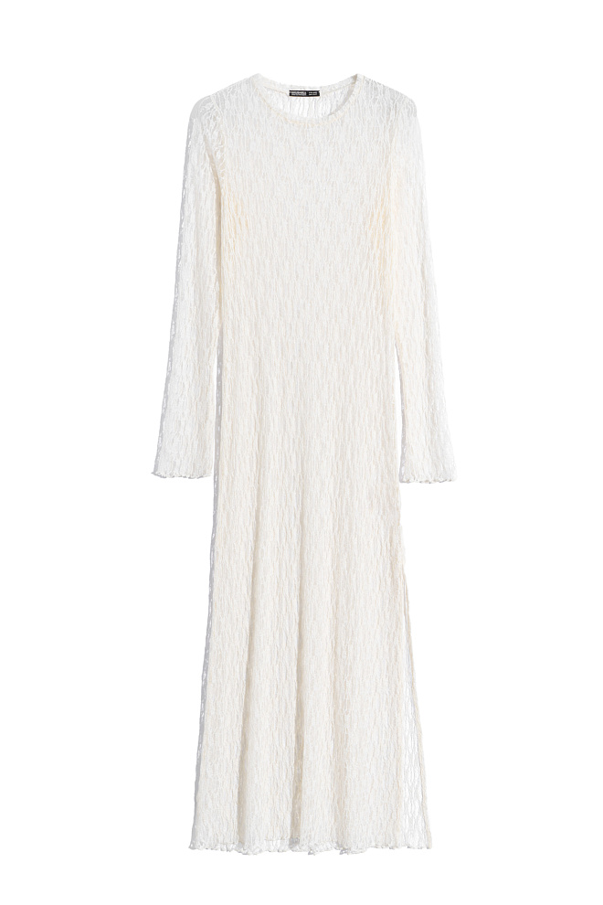 Кружевное платье макси