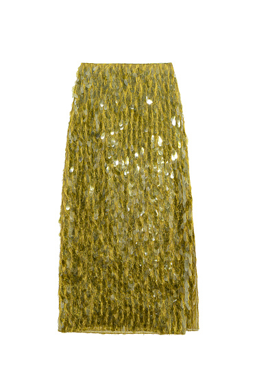 Юбка макси с пайетками