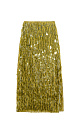 Юбка длины макси, декорированная пайетками-капельками. Изделие на подкладке. Застежка на потайную на молнию.