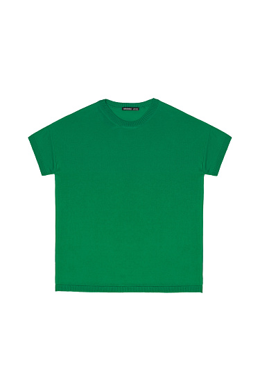 Цельновязаная футболка из 100% вискозы