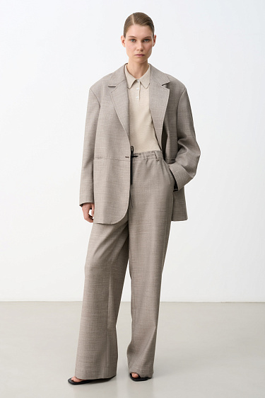 Широкие брюки с кулиской