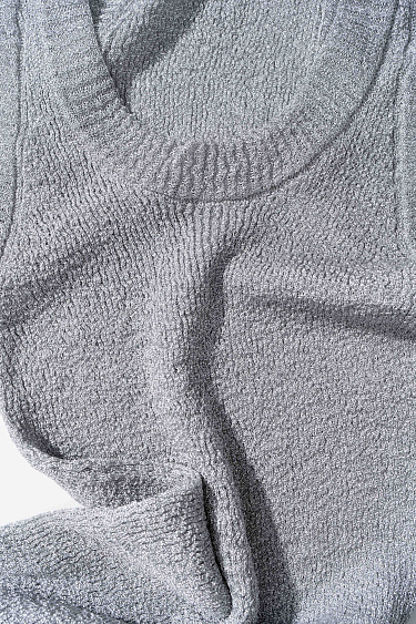 Трикотажный топ с люрексом