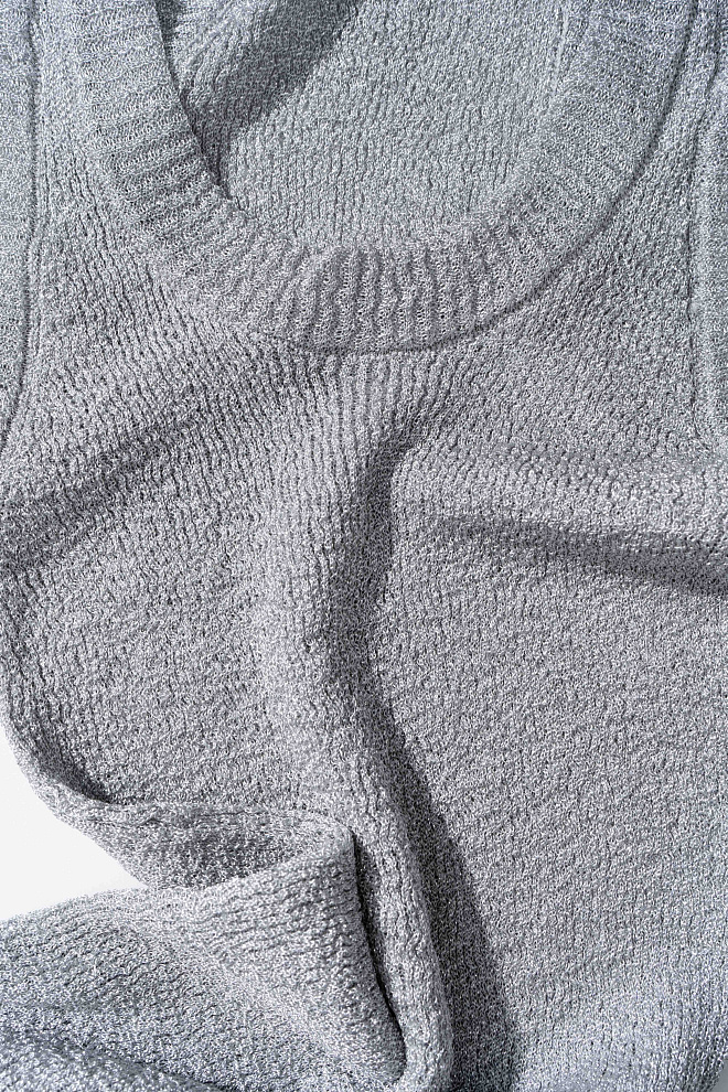 Трикотажный топ с люрексом