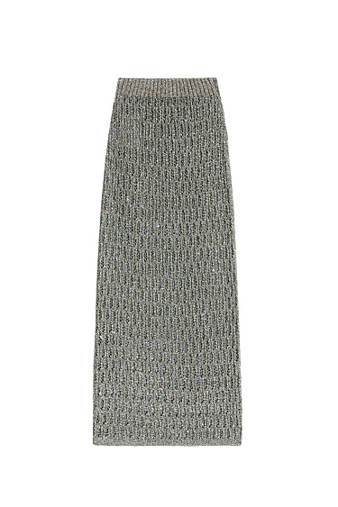 Ажурная юбка миди из хлопка