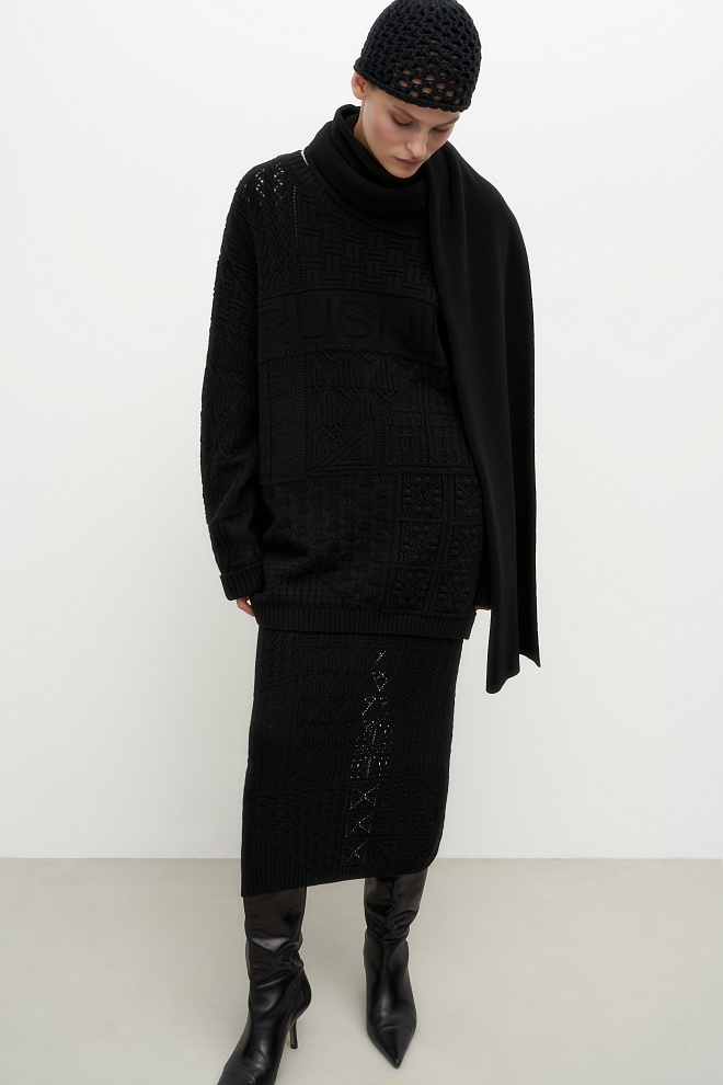 Трикотажный джемпер из кашемира и шерсти