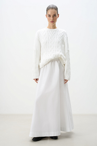 Трикотажный джемпер с косами