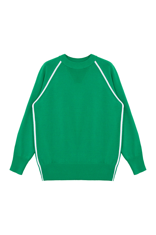 Трикотажный джемпер с лампасами