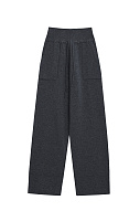 Трикотажные брюки с широким поясом
