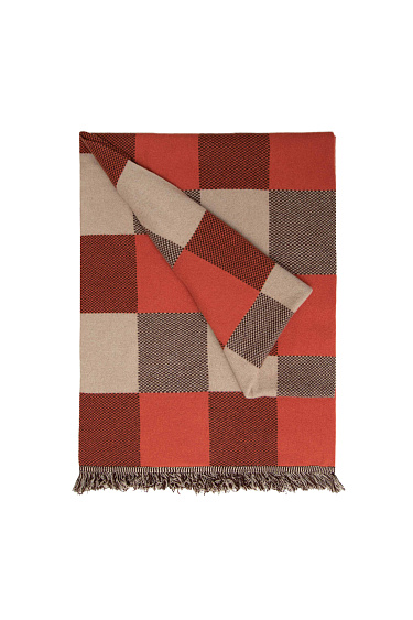 Палантин в клетку