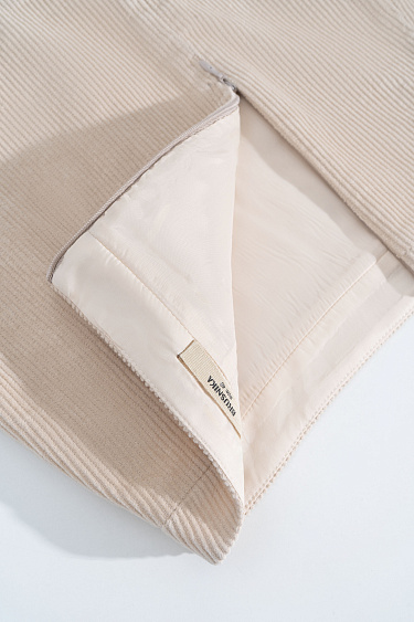 Вельветовая юбка мини