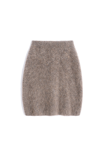 Юбка мини из шерсти альпака
