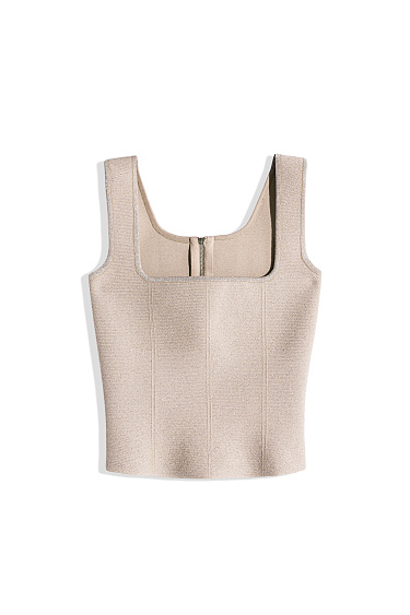 Короткий корсет с люрексом