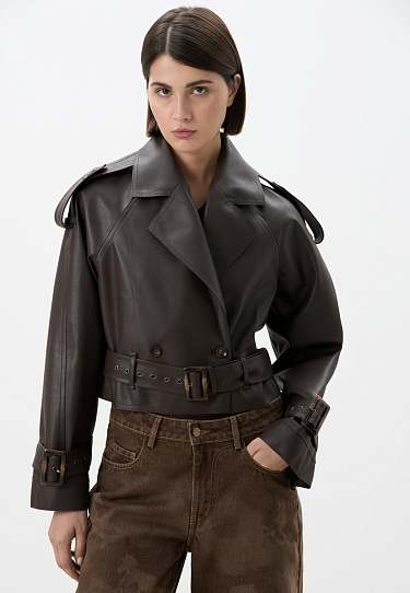 Жакет-косуха из экокожи