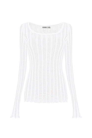 Трикотажный джемпер из мерсеризованного хлопка