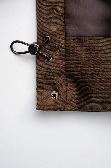 Пуховик с воротником-стойкой