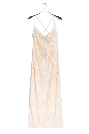 Платье макси с пайетками