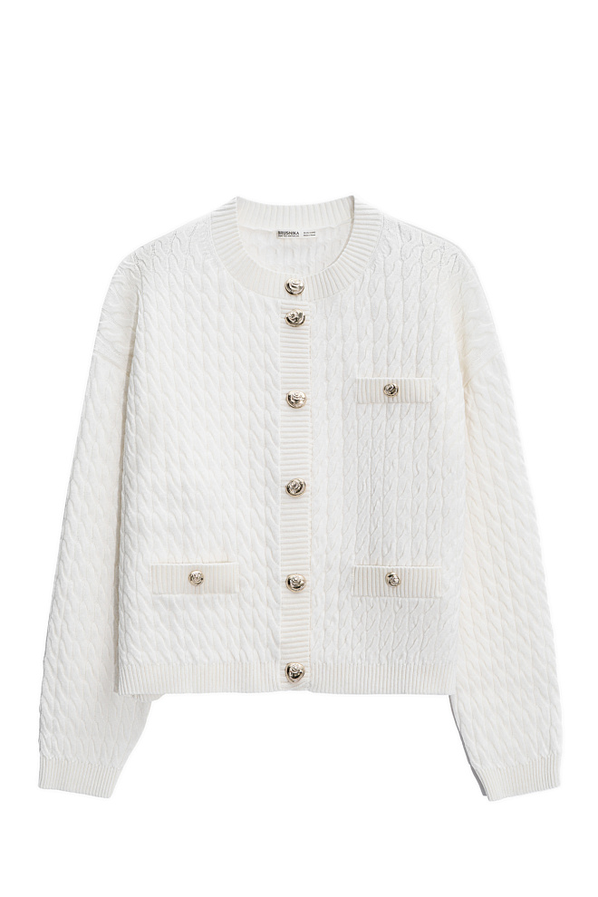 Кардиган из шерсти мериноса экстрафайн 