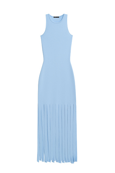 Платье мини с бахромой 