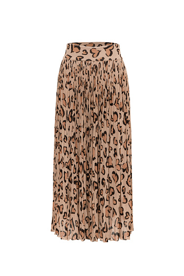 Принтованная юбка плиссе