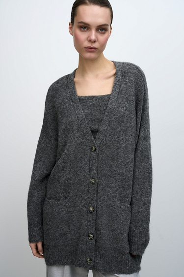 Кардиган из шерсти альпака
