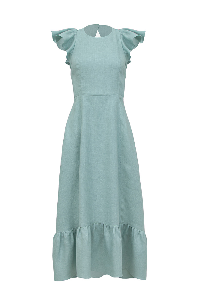 Платье из 100% льна