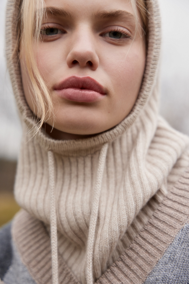 Балаклава из кашемира и шерсти