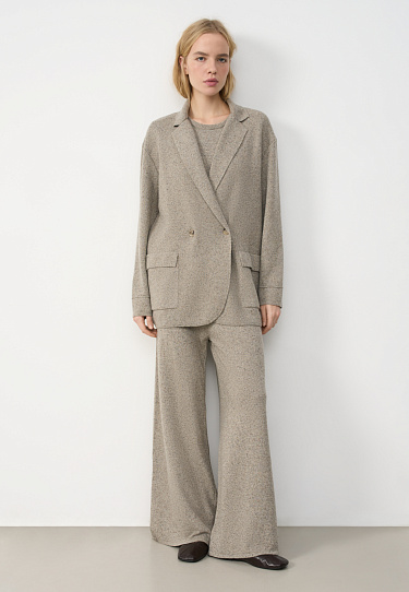 Брюки палаццо из шерсти