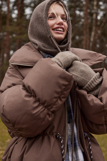 Капор из кашемира и шерсти