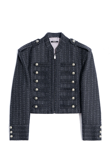 Жакет-доломан в полоску