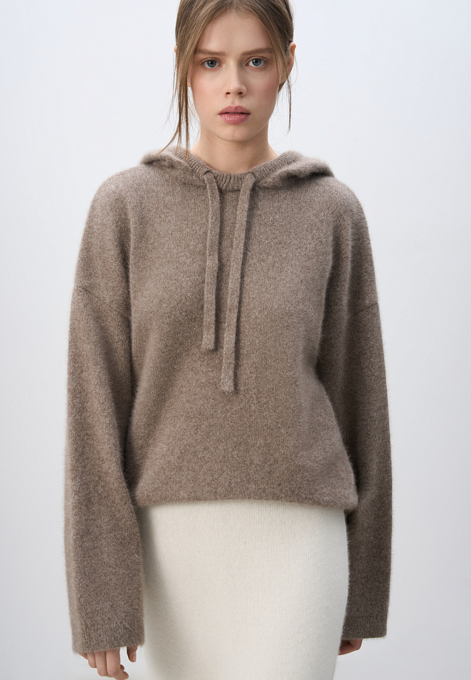 Худи из пуха лисы