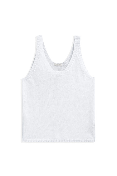 Трикотажный топ из 100% льна