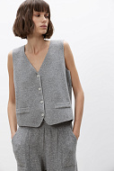 Трикотажный жилет из шерсти с кашемиром, S