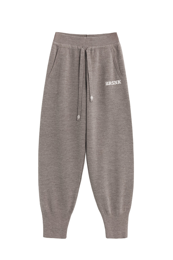 Брюки-джоггеры из шерсти